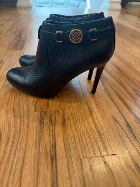 Coach short high heel boots